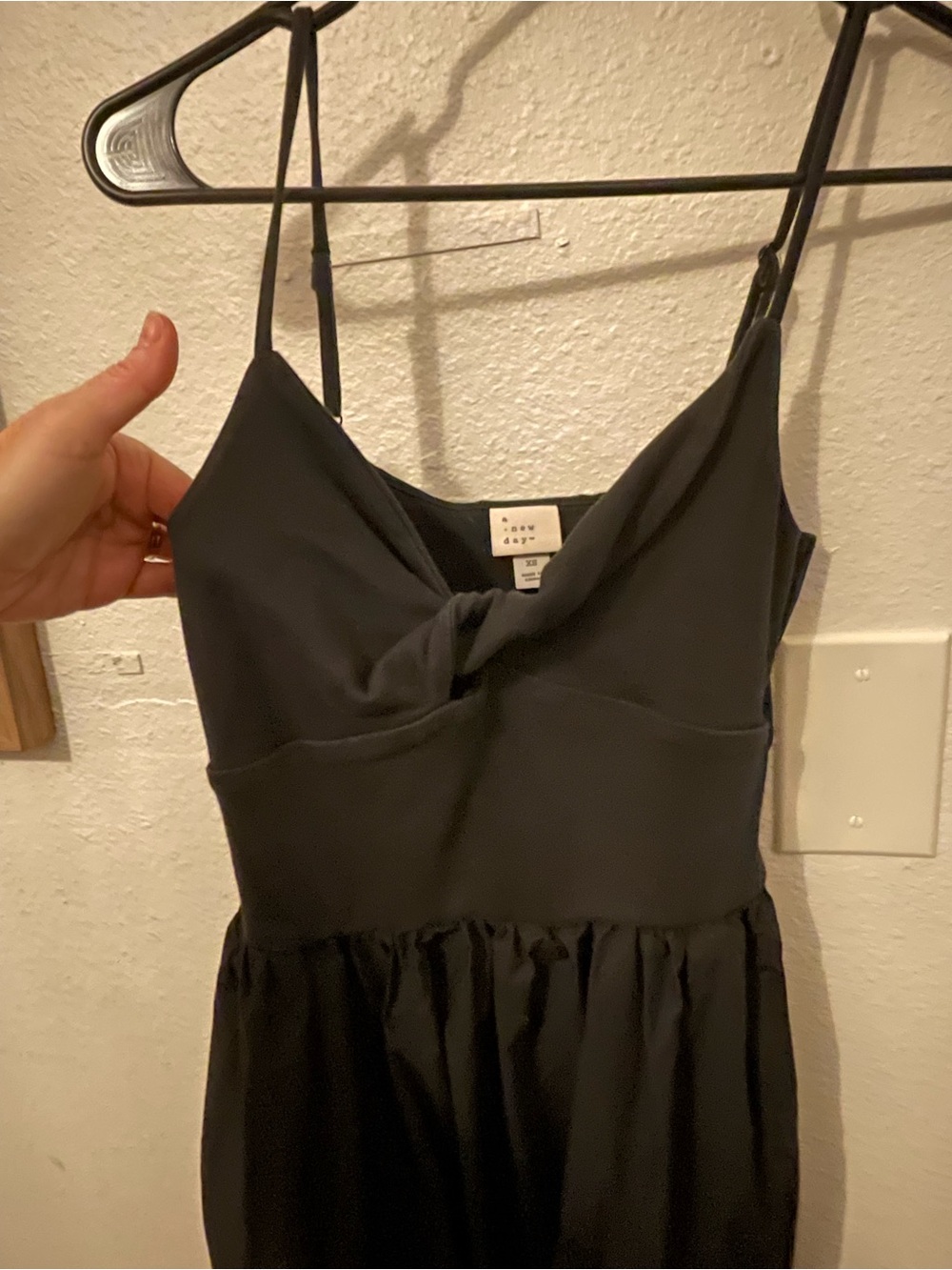 a new day Black Spaghetti-Strap Slip with Twist Front - Picture 3 of 8